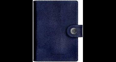 Lite Wallet - zaklamp - pasjeshouder - leer - draadloos opladen - RFID - Midnight blue