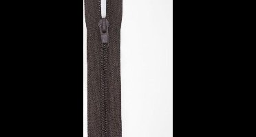 Prym, bruine kunststof, deelbare ritssluiting, lengte 70 cm, per stuk.