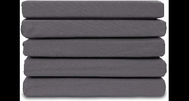 Ten Cate Hoeslaken - Hoeslaken 180 x 200 - Katoensatijn - Hoeslakens - Geschikt voor boxspring en matras - Hoekhoogte 35cm - Elastiek Rondom - Strijkvrij - Antraciet