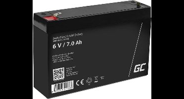 Green Cell 6V 7Ah (4.6mm) 7000mAh VRLA AGM accu