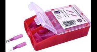 TRU COMPONENTS TC-6646684 Assortiment kabelschoenen 0.50 mm² - 1.50 mm² Rood 60 stuk(s)