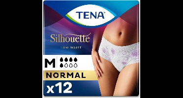 Tena Silhouette Normal Wit - Lage Taille Medium - 6 pakken van 12 stuks