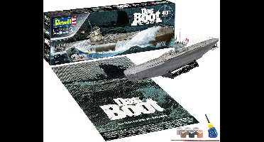 Revell Modelbouwpakket Militaire voertuigen - 05675 Das Boot Collector#039 Edition - 40th Anniversary - Gift Set Plastic - 1:144 - Modelbouw