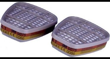3M 6075 Gasfilter A1 Formaldehyde per set