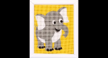 Vervaco - Stramien kit - Olifant - PN-0009577 - Borduren - Borduurpakket - Borduurpakket kind