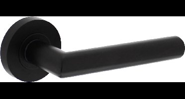 Intersteel Deurkruk Bastian op rozet ø52x10mm zwart