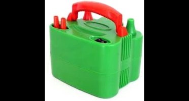 Ballonpomp elektrisch oranje/groen