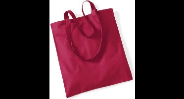 Westford Mill Bag For Life - Long Handles WM101 - CRANBERRY - 38 x 42 cm