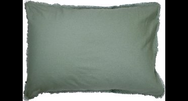 Matt & Rose Set Kussenslopen Groen - 50 x 70 cm - Gewassen Katoen