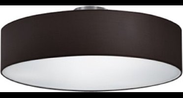 LED Plafondlamp - Plafondverlichting - Torna Hotia - E27 Fitting - 3-lichts - Rond - Mat Zwart - Aluminium