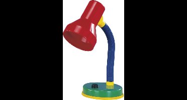 LED Bureaulamp - Tafelverlichting - Torna Printon - E27 Fitting - Rond - Meerkleurig - Kunststof