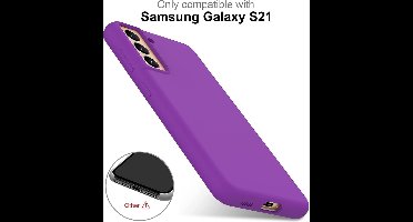 Hoesje Geschikt Voor Samsung Galaxy S21 Ultra hoesje - S21 Ultra hoesje Dark Paars - Hoesje Geschikt Voor Samsung Galaxy S21 Ultra hoesje Nano Liquid siliconen Backcover- hoesje Hoesje Geschikt Voor Samsung Galaxy S21 Ultra