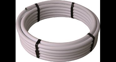 Henco buis alu/pe 16x2 wit 25m