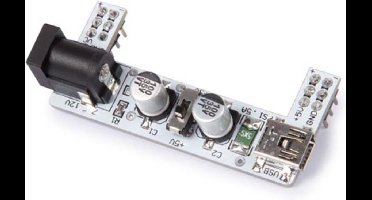 Whadda Voedingsmodule Voor Breadboard 2-kanalen 3,3/5v Staal