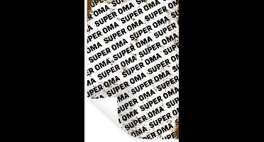 Muurstickers - Sticker Folie - Super oma - Quotes - Oma - Spreuken - 20x30 cm - Plakfolie - Muurstickers Kinderkamer - Zelfklevend Behang - Zelfklevend behangpapier - Stickerfolie