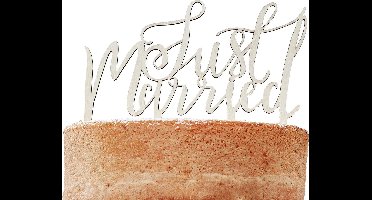Taarttopper Just Married - decoratie huwelijk
