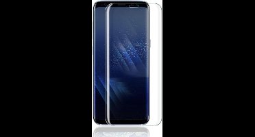 Screenprotector geschikt voor Samsung Galaxy S8+ Plus - Edged (3D) Glas PET Folie Screenprotector Transparant 0.2mm 9H