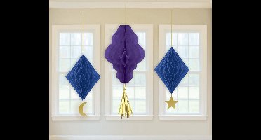 Amscan Hangdecoraties Honingraat Karton 3 Stuks