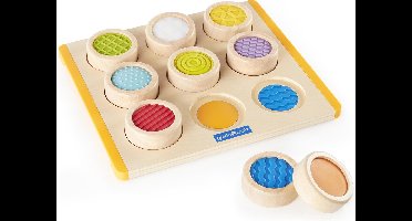 Guidecraft Zoek En Match - Sensorische puzzel voor peuters - 9 stukjes