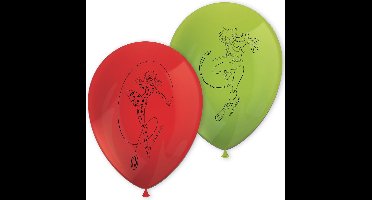 Vegaoo - 8 latex Miraculous Ladybug ballonnen