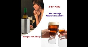 Bierglas met Shotje set van 4-stuks