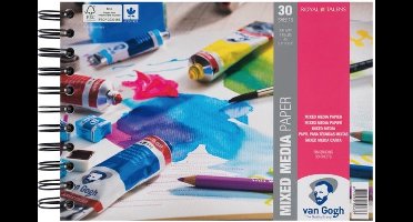 Van Gogh Spiraalgebonden blok met Mix Media-papier 30 vellen 300 g formaat 21 x 14,8 cm (A5)