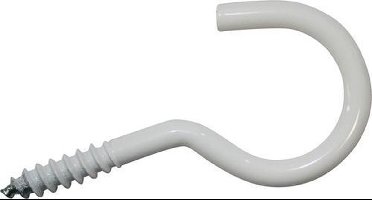 Waslijnhaken wit 50mm Deltafix. 5 stuks.