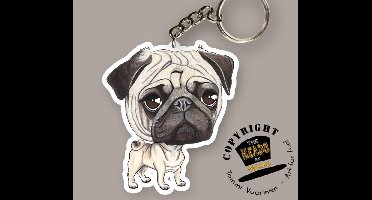 Sleutelhanger Hond Mopshond