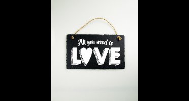 Paperdreams - Wandbord Leisteen - All you need is LOVE