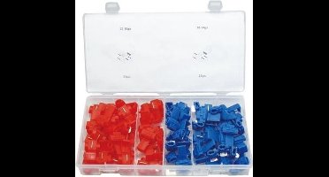 Scotchlock connector blokjes blauw en rood 70 stuks