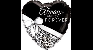 Qualatex - Folieballon hart always and forever