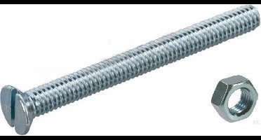 metaalschroeven platkop verzinkt m3x50mm