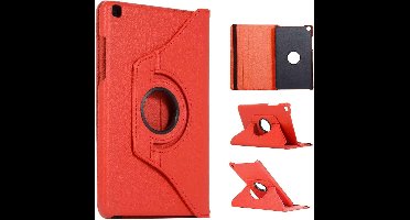 Hoesje Geschikt Voor Samsung Galaxy Tab A 8.0 (2019) Draaibaar Hoesje - Rood Ntech
