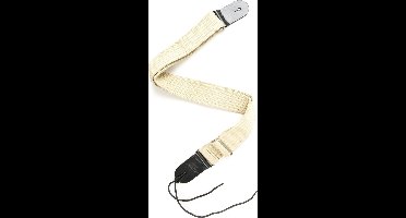 Fame CTW003KH Luxury Cotton Bass/Guitar Strap (Ripple Khaki) - Gitaarband
