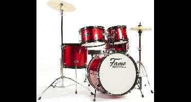Fame JBJ1049A-R "Elias" Junior 5-Piece Drum Kit (Red) - Drum set