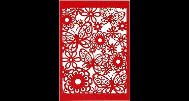 Creotime Patroonkarton 10,5 X 14,8 Cm 10 Stuks Rood