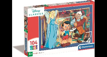 Clementoni - Kinderpuzzel - 104 Stukjes - Pinocchio - Puzzel Vanaf 6 Jaar