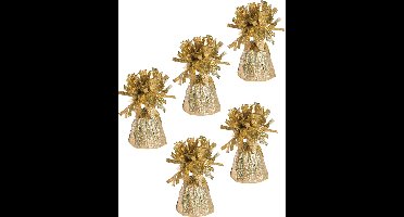 Haza Ballon gewichtjes - 10x - goud - 170 gram - gewichtjes voor helium ballontrosjes