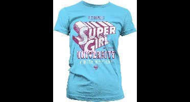 DC Comics Supergirl Dames Tshirt -XL- Athletics Dept. Blauw