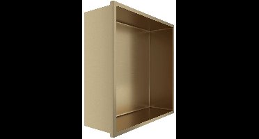 Inbouwnis - Lonis Nima - 30x30x10cm - Geborsteld Goud
