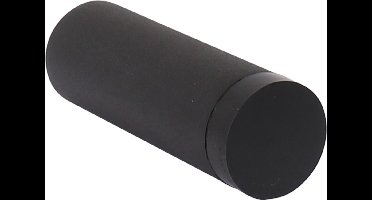 Deurstopper RVS Zwart Wandmontage 90mm - 1219493
