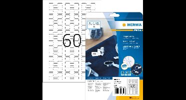 Herma ringetiketten wit 49x10 25 vel DIN A4 1500 stuks 5116