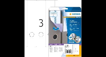 HERMA printeretiketten Removable file labels, A4, 59x297 mm, White, 75 pcs.
