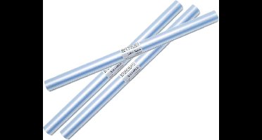 Herma Kaftfolie boeken - 3x rollen - transparant - niet zelfklevend - voor schoolboeken - 5 meter x 40 cm - kaftpapier