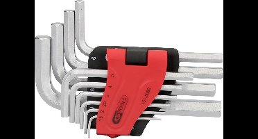 KS Tools 151.5080 Inbus Haakse schroevendraaierset 1.5 mm, 2 mm, 2.5 mm, 3 mm, 4 mm, 5 mm, 6 mm, 7 mm, 8 mm, 10 mm 10-d