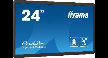 iiyama TW2424AS-B1 beeldkrant Digitale signage flatscreen 60,5 cm (23.8") Wifi 250 cd/m² 4K Ultra HD Zwart Touchscreen Type processor Android 24/7