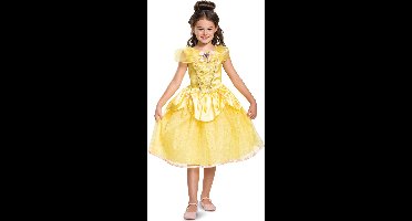 DISNEY Prinses - BEAUTY & THE BEAST, Belle Deluxe , Maat M (7-8 jaar), Meisjes