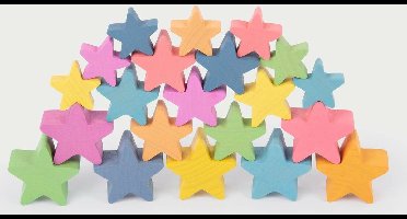 TickiT houten speelgoed regenboog sterren - educatief speelgoed set.