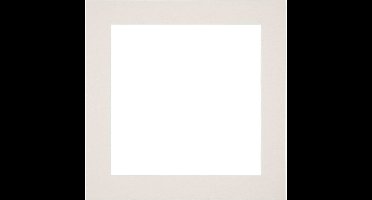 Passe-Partout Fotomaat 15x15 cm - Lijstmaat 25x25 cm - Lichtgrijs - Museumkarton - Fotolijst niet inbegrepen