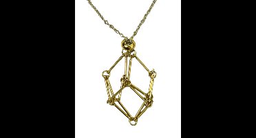 Kooihanger met ketting goudkleur